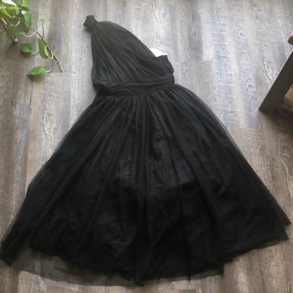 ASOS Dresses & Skirts - Black one shoulder tulle dress